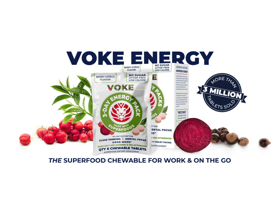 Voke Energy Chewable Superfood Tablets