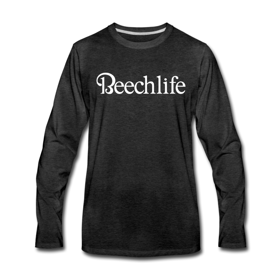 Men's Beechlife Long Sleeve T-Shirt (More Colors) - charcoal gray