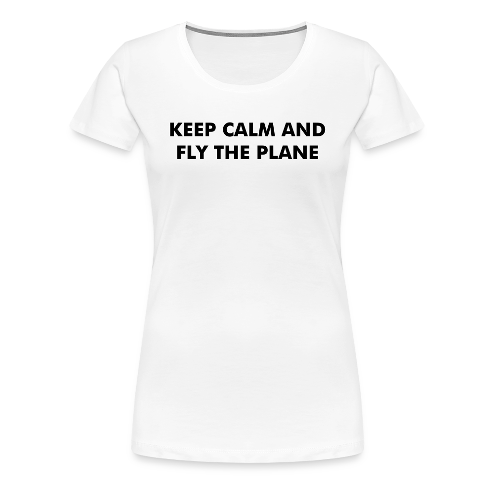 Women’s Keep Calm T-Shirt - white