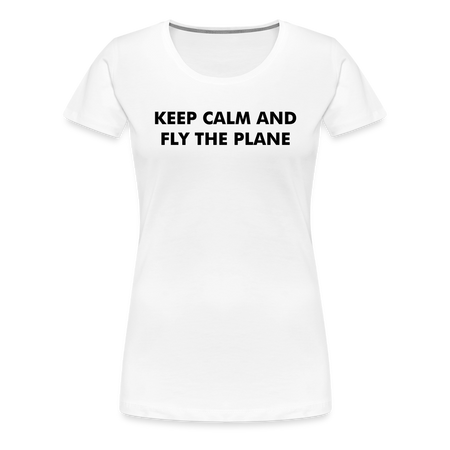 Women’s Keep Calm T-Shirt - white