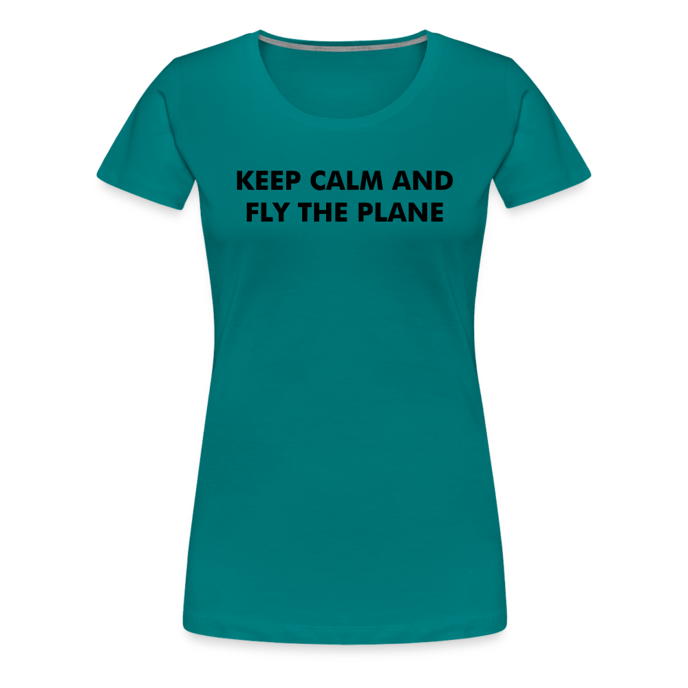 Women’s Keep Calm T-Shirt - teal