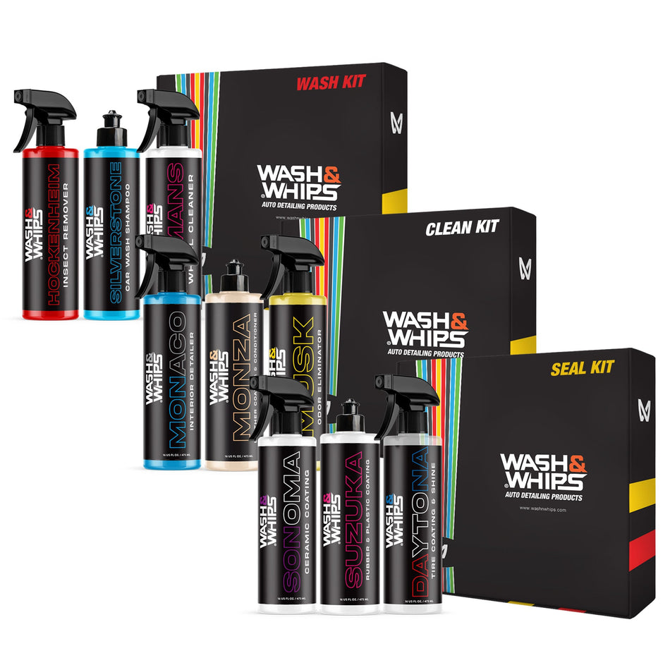 WASH&WHIPS 3-Step Car Care System