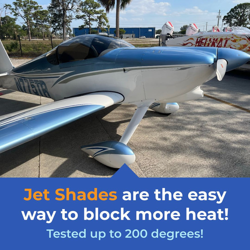 Van's RV-12 Tip Up Canopy Jet Shades