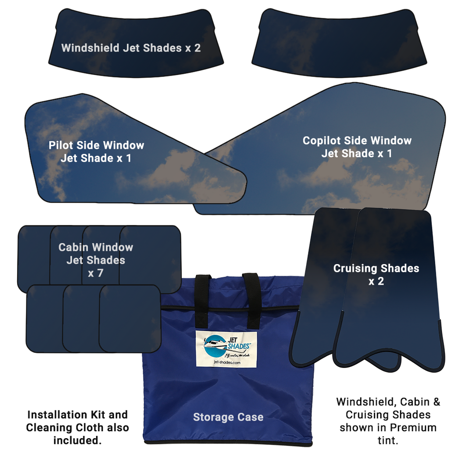 TBM 850 Generation 2 Professional Series Jet Shades