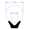 RS Slim Strut Mount 2 w/ Cush Steel Strap w/ Standard 1/4-20 Threaded Adapter