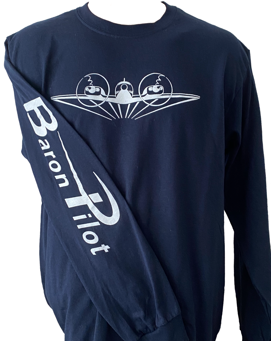 Navy Baron Pilot Long Sleeve Shirt