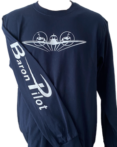 Navy Baron Pilot Long Sleeve Shirt
