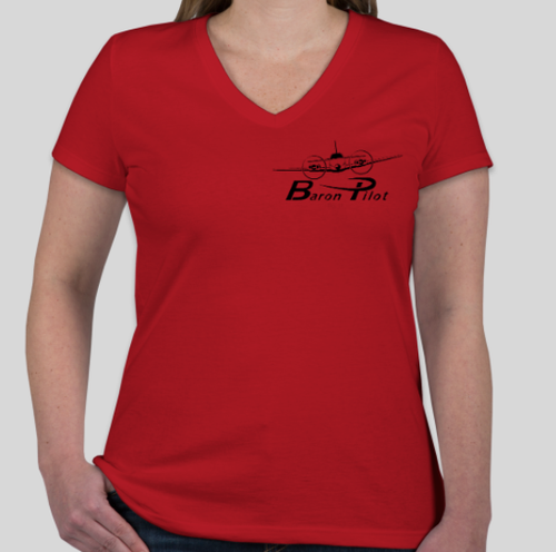 Red Women's Baron Pilot Shirt