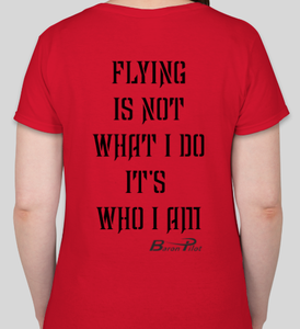 Red Women's Baron Pilot Shirt
