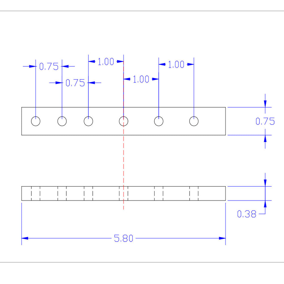 Rock Steady Blank 6" H Bars