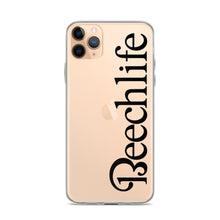 Clear Beechlife iPhone Case - Black Font