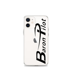 Clear Baron Pilot iPhone Case - Black Font