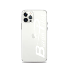 Clear Baron Pilot iPhone Case - White Font