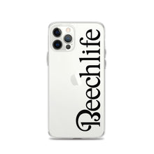 Clear Beechlife iPhone Case - Black Font