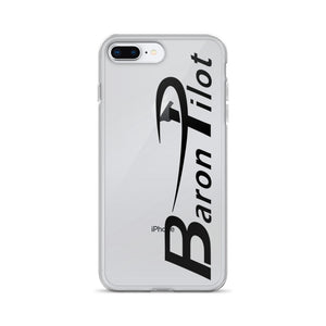 Clear Baron Pilot iPhone Case - Black Font