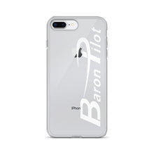 Clear Baron Pilot iPhone Case - White Font