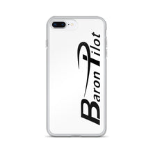 White Baron Pilot iPhone Case - Black Font