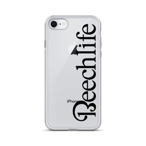 Clear Beechlife iPhone Case - Black Font