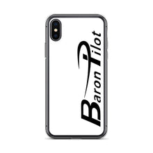 White Baron Pilot iPhone Case - Black Font