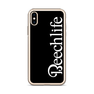 Black Beechlife iPhone Case - White Font