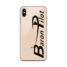 Clear Baron Pilot iPhone Case - Black Font