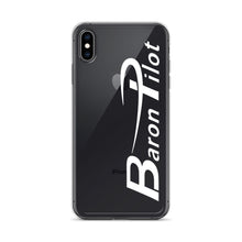 Clear Baron Pilot iPhone Case - White Font