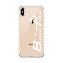 Clear Baron Pilot iPhone Case - White Font