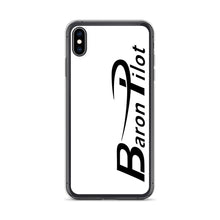 White Baron Pilot iPhone Case - Black Font