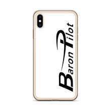 White Baron Pilot iPhone Case - Black Font