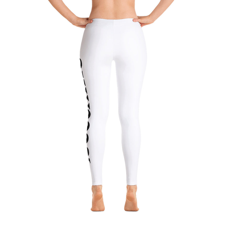 White Beechlife Leggings Left Leg