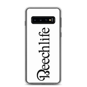White Beechlife Samsung (All S10 Versions) Phone Case - Black Font