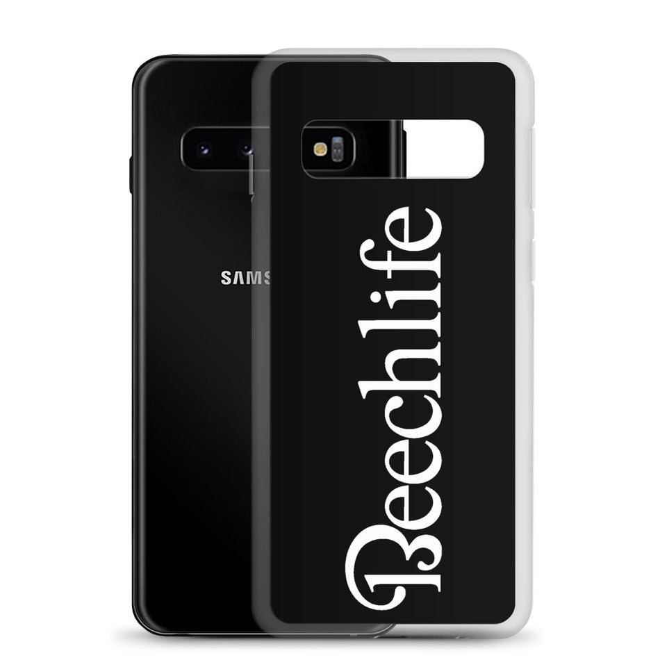 Black Beechlife Samsung (All S10 Versions) Phone Case - White Font