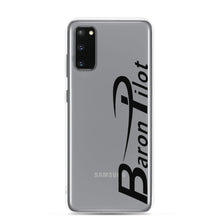 Clear Baron Pilot Samsung (All S20 Versions) Phone Case - Black Font