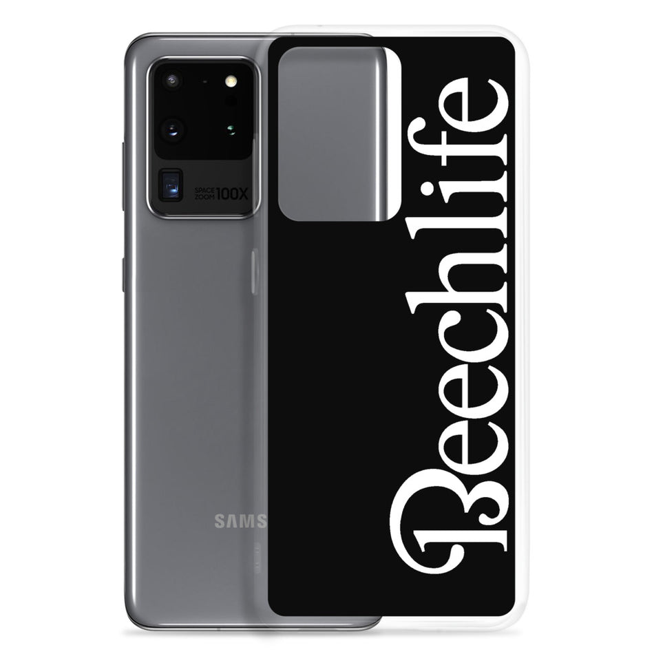 Black Beechlife Samsung (All S20 Versions) Phone Case - White Font