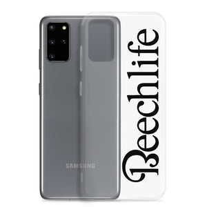 Clear Beechlife Samsung (All S20 Versions) Phone Case - Black Font