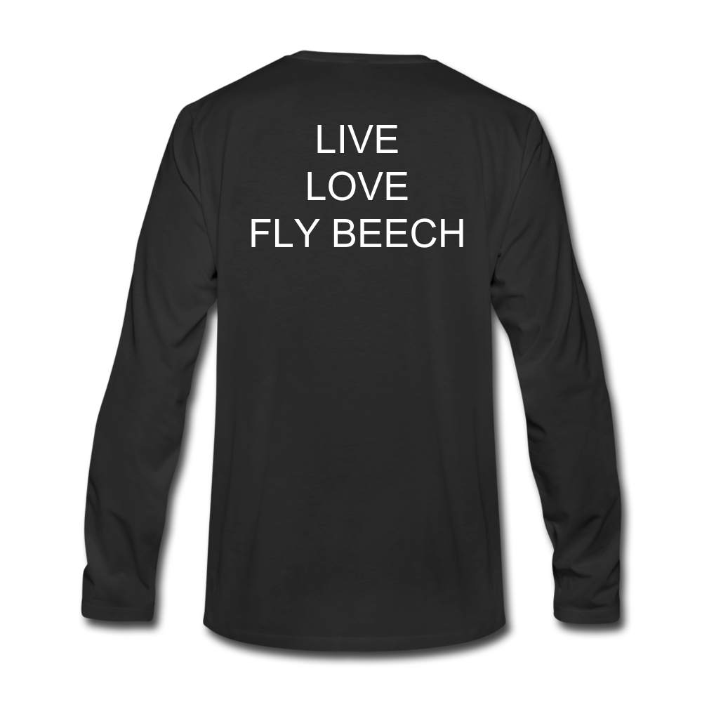 Men's Live Love Fly Long Sleeve T-Shirt - black