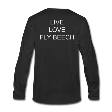 Men's Live Love Fly Long Sleeve T-Shirt - black