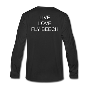 Men's Live Love Fly Long Sleeve T-Shirt - black