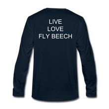 Men's Live Love Fly Long Sleeve T-Shirt - deep navy