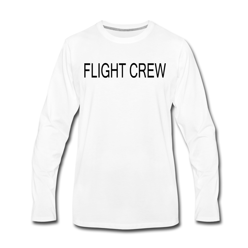 Men's Flight Crew Sleeve T-Shirt - white