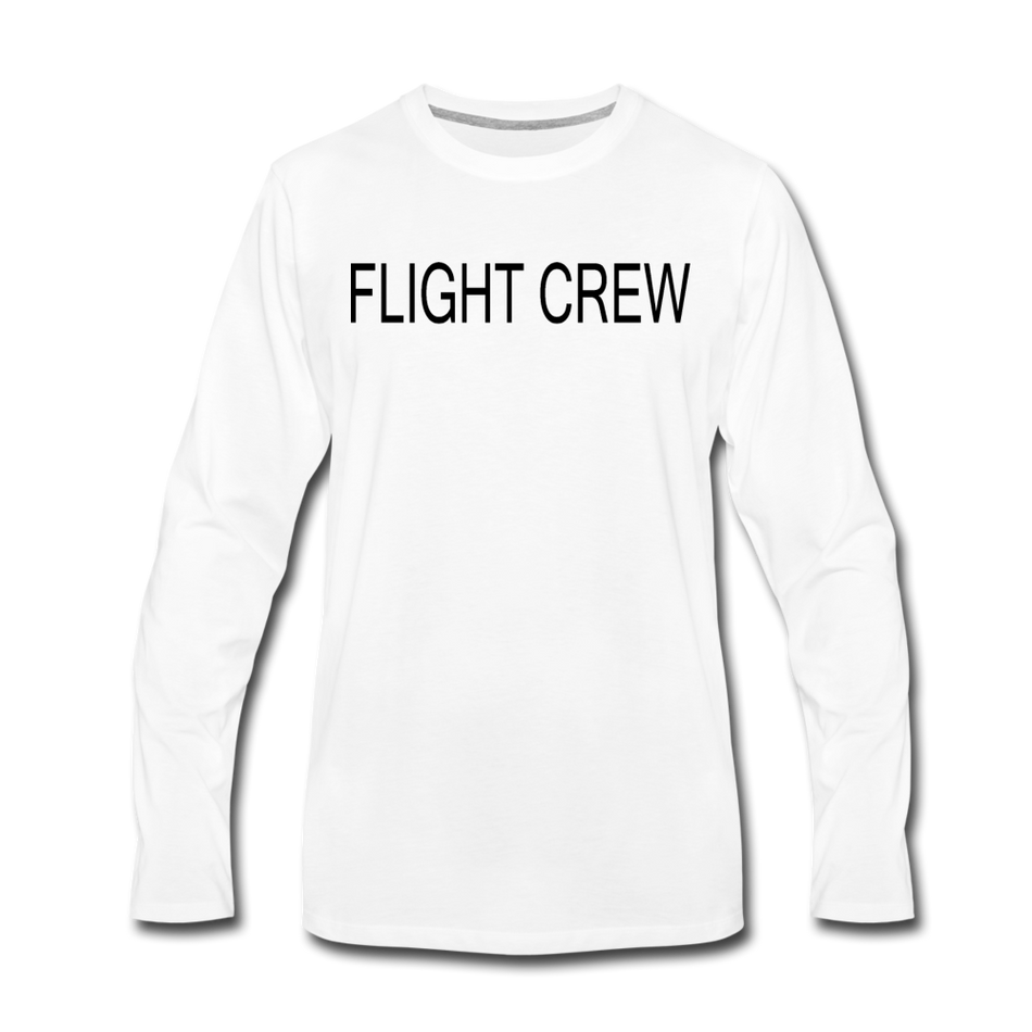 Men's Flight Crew Sleeve T-Shirt - white
