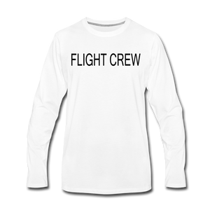 Men's Flight Crew Sleeve T-Shirt - white