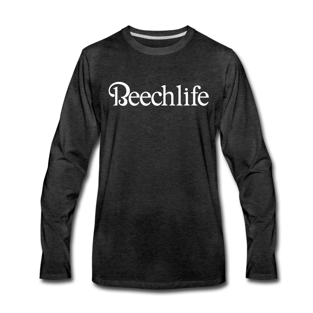 Men's Beechlife Long Sleeve T-Shirt (More Colors) - charcoal gray