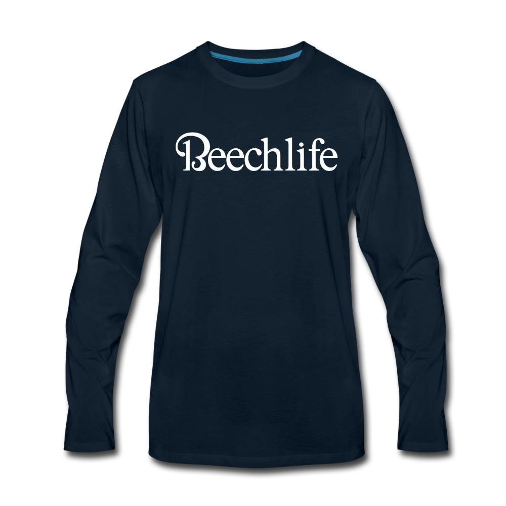 Men's Beechlife Long Sleeve T-Shirt (More Colors) - deep navy