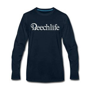 Men's Beechlife Long Sleeve T-Shirt (More Colors) - deep navy
