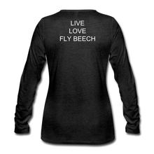 Women’s Live Love Fly Long Sleeve T-Shirt (More Colors) - charcoal gray