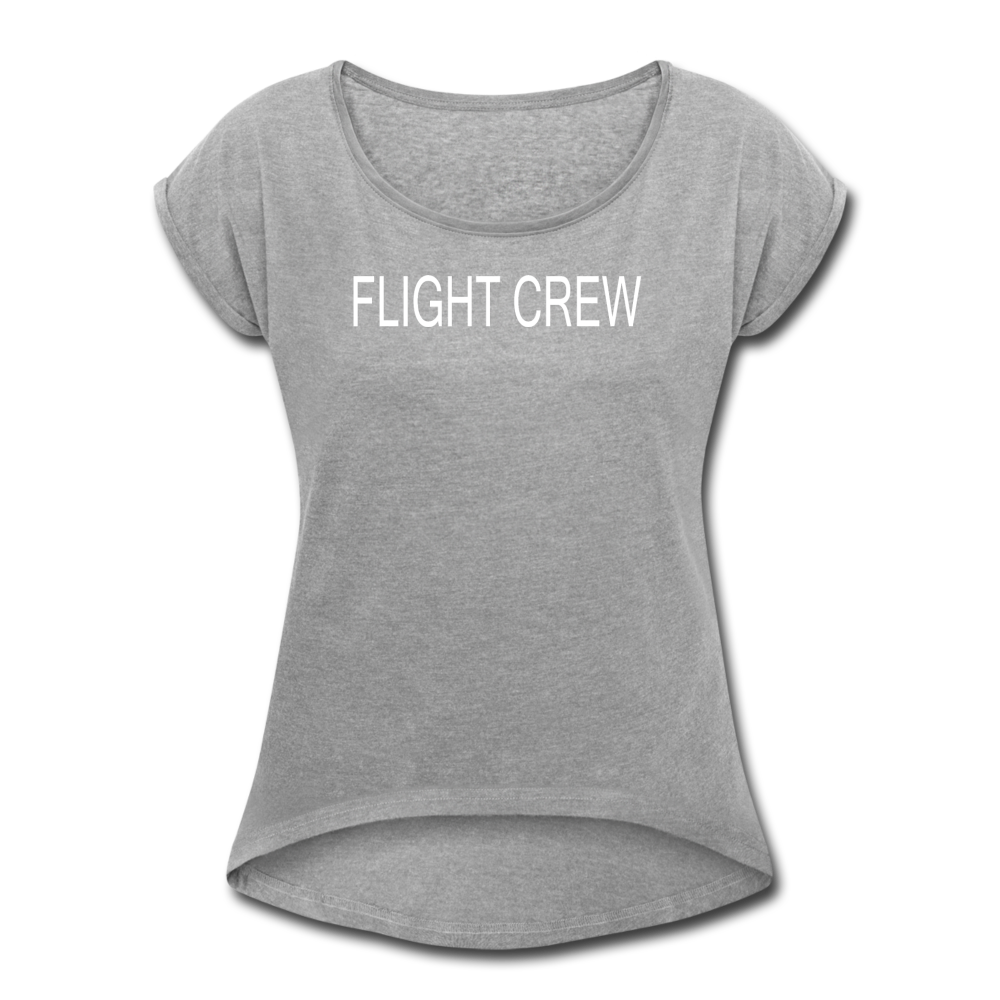 Women's Flight Crew Short Sleeve T-Shirt (More Colors) - heather gray