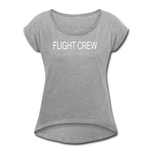 Women's Flight Crew Short Sleeve T-Shirt (More Colors) - heather gray
