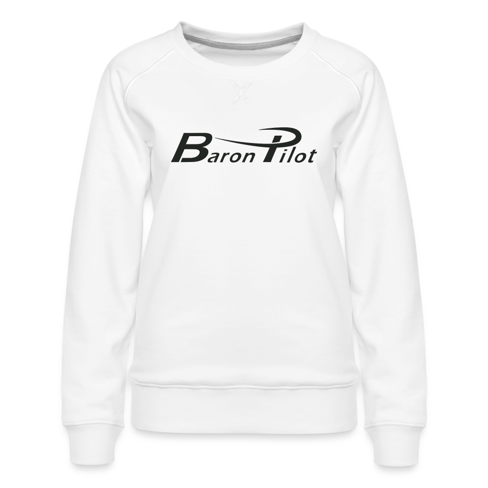 Baron Pilot Women’s Premium Sweatshirt - white