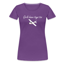 Women’s Girls Have Toys Too T-Shirt - purple
